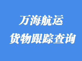 萬(wàn)海航運(yùn)貨物跟蹤查詢(xún)_提單號(hào)查詢(xún)
